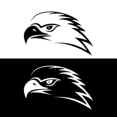 Wall Mural - EAGLE HEAD LOGO DESIGN ICON ILLUSTRATION VECTOR