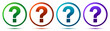 © Greyparrot - Question mark icon artistic frame round button set illustration