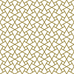  Seamless arabic geometric ornament in brown color.