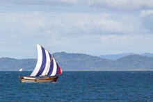 NOSY BE, MADAGASCAR: Traditional Sailing Boat On The Indian Ocean.