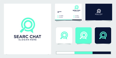 search chat logo design template