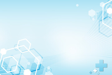 Wall Mural - blue abstract background on health concept