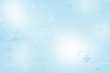 Wall Mural - blue abstract background on health concept