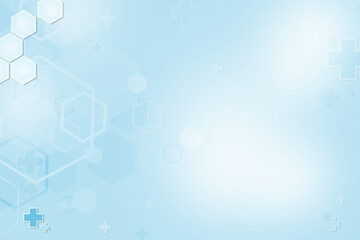 Wall Mural - blue abstract background on health concept