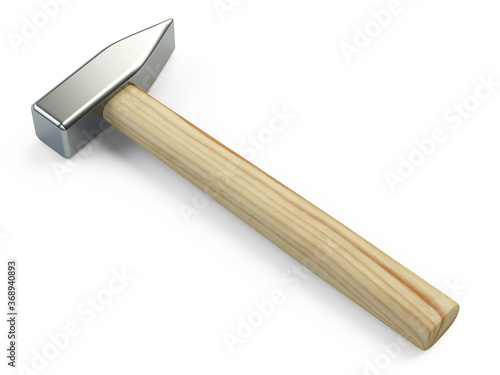 Photographie Mew big hammer with a wooden handle.