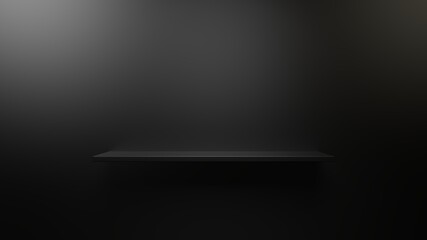 Wall Mural - Shelf 3d render for background