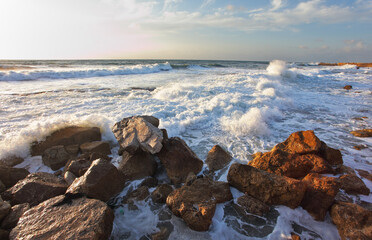 Poster - Magnificent storm waves