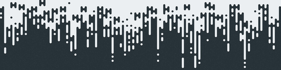 Abstract Rounded Color Lines halftone transition background illustration