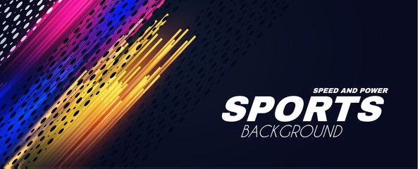 Wall Mural - abstract sport background with motion elements. light dynamic effect.