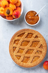 Sticker - Sweet crust cake with apricots