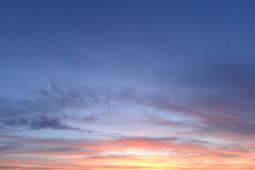 Wall Mural - Scenic colors sky on sunset in sunlight