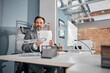 © Viacheslav Yakobchuk - Joyful man working with documents in office