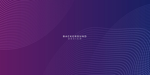 Polygon curve wave in purple vector gradient background