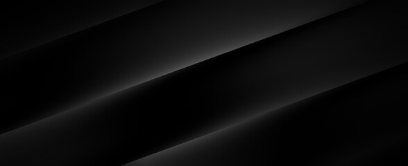 Fototapete - Dark neutral abstract background for wide banner
