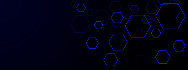 Abstract futuristic technology geometric illustration. Beautiful business banner design