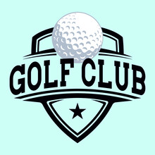 Golf Club Logo Design, Vintage Retro Golf Badge Label Design