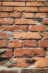 red brick wall