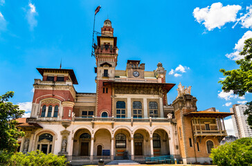 Palacio das Industrias, a historical building housing Catavento science museum - Sao Paulo, Brazil