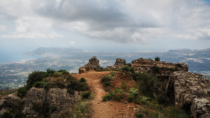 Sierra Bernia Mountains in Spain at Costa Brava region