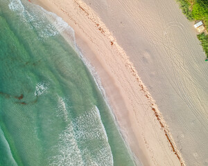  Drone photography of Atlantic Ocean beach in West Palm Beach, Palm Beach County off Singer Island by the Lakeworth Inlet