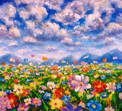 Obrazy Claude Monet  kwiaty-obrazy-monet-malarstwo-claude-impresjonizm-farba-pejzaz-kwiat-laka-olej