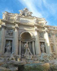 Sticker - The beauty of Trevi fountain  in Rome