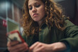 © Laika One/Stocksy - Portrait of teenage girl with curly hair and freckles indoors