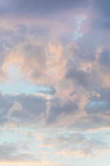 twilight colorful sky and clouds