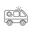 © Анжела Алікіна - Urgent care black line icon. First aid. Outline pictogram for web page, mobile app, promo.