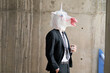 © Per Swantesson/Stocksy - Unicorn in a suit with coffee cup