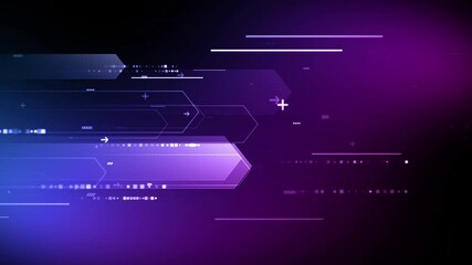 Wall Mural - abstract technology background. development process motion in cyber space. digital information flow 