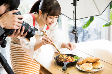 料理の撮影