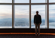 © efired - Female tourist enjoying view of Seoul from tower at sunset