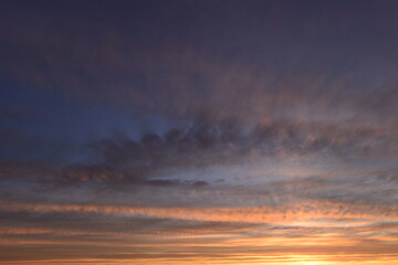 Wall Mural - Beauty colors of the sky in the clouds at sunset