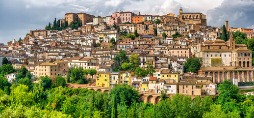 Panoramic view of Loreto Aprutino, Italy