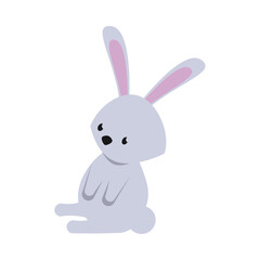 Wall Mural - cute rabbit easter season character