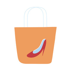 Poster - shopping bag with different icons and products