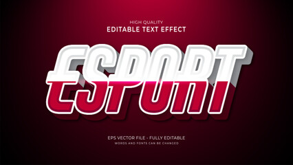 Wall Mural - esport text effect,editable game text style effect