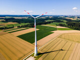 Fototapeta Sawanna - Enercon electric Windmill