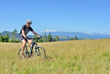 Mountain biker - Western Beskids - Poland.