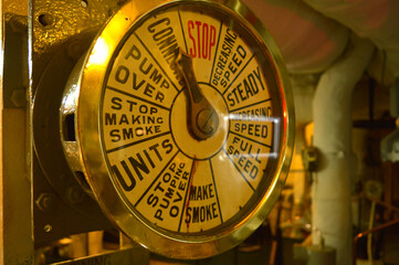 engine room telegraph from an old ship