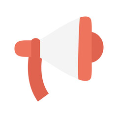 Poster - megaphone sound device isolated icon