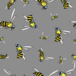 © Валерия Гранд - wasp bee pattern