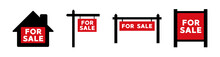 For Sale Real Estate Sign Icon. Vector Illustration