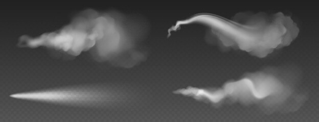 Wall Mural - dust spray, white smoke, powder or water drops trail. flow mist, smoky stream, aroma or toxic clouds