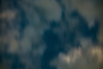 Wall Mural - night sky with stars and clouds