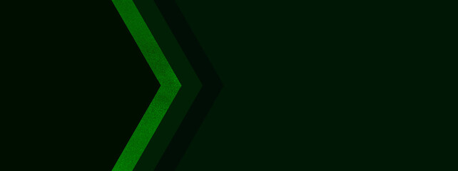 Wall Mural - Abstract green banner concept with arrows