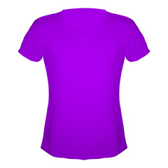 Wall Mural - T-shirt mockup template purple