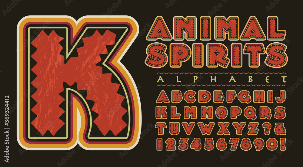 Native Born Lettering Native American Alphabet Letters