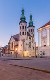 Fototapeta Miasto - Romanesque St andrew church on Grodzka street, Krakow, Poland
